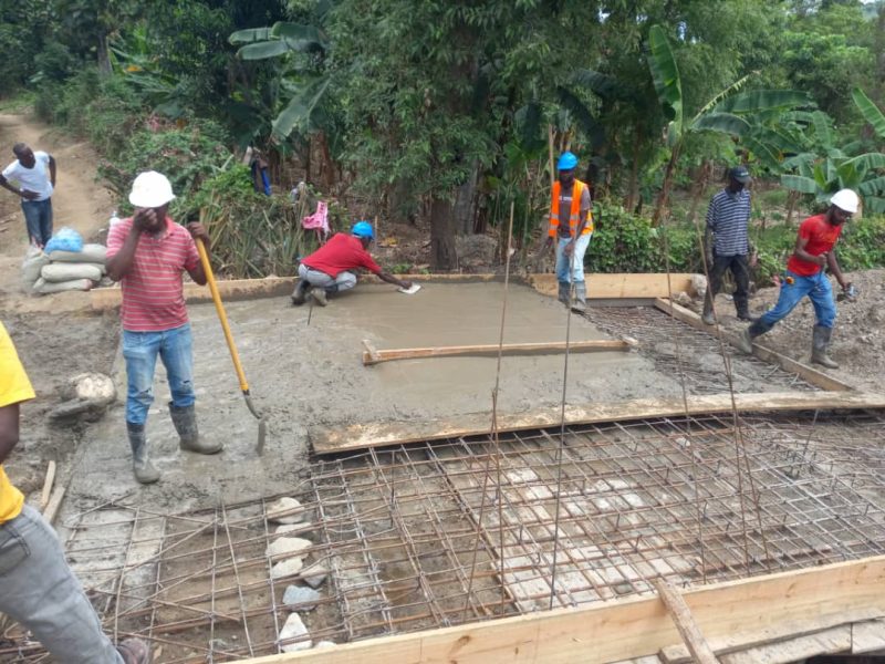 Betonnage petit pont Jn Bernard